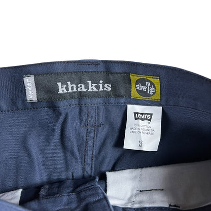 Vintage Y2K Levi’s Silver Tab khakis navy women’s zip off pants (26x26) DS NWT