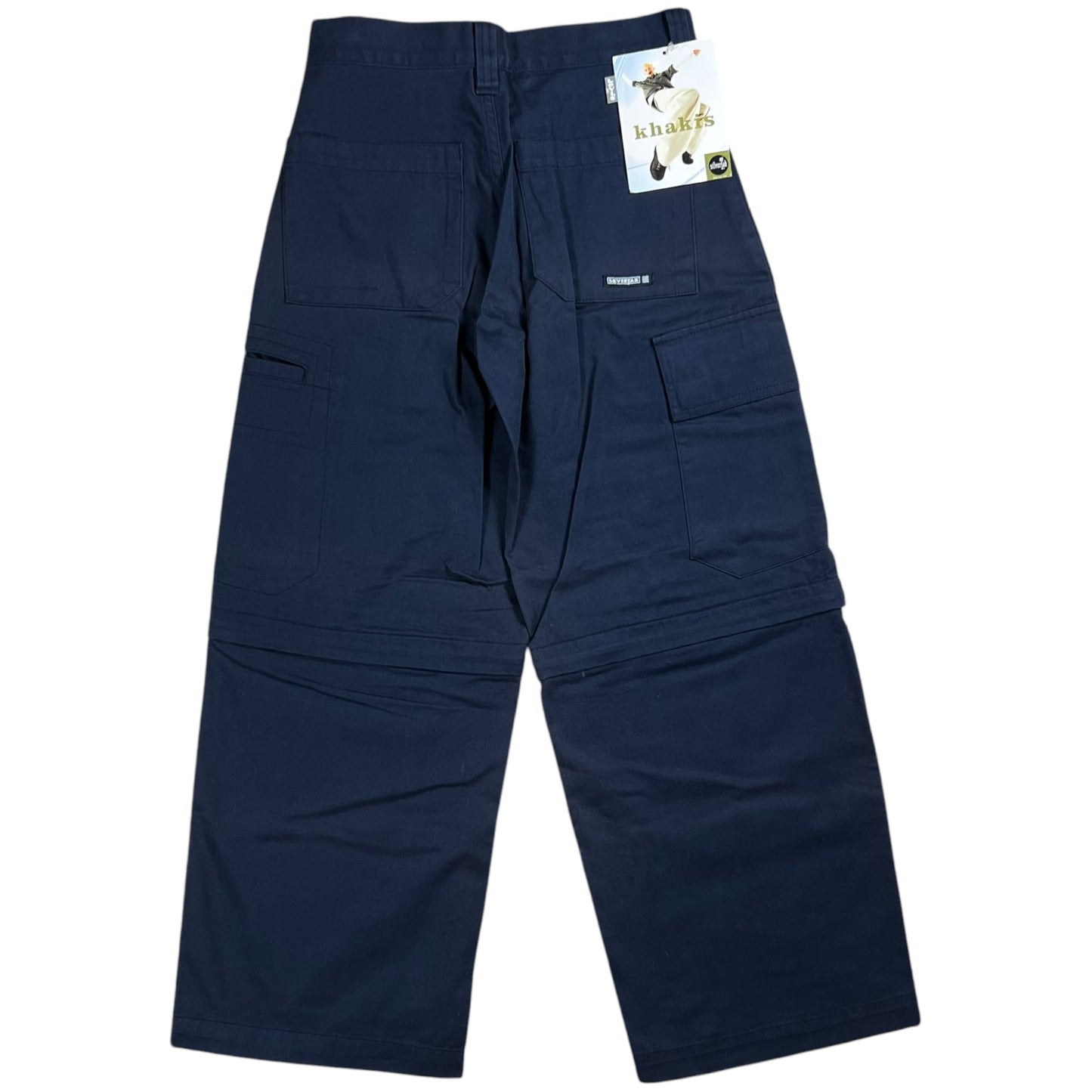 Vintage Y2K Levi’s Silver Tab khakis navy women’s zip off pants (26x26) DS NWT