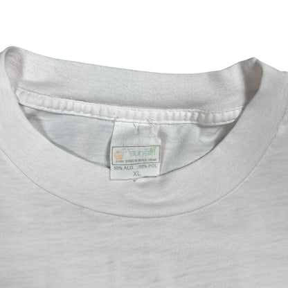 Vintage 90s NO FEAR G• F•CK Y••RS•LF “Pick A Vowel.” Faded NSFW tee (L)