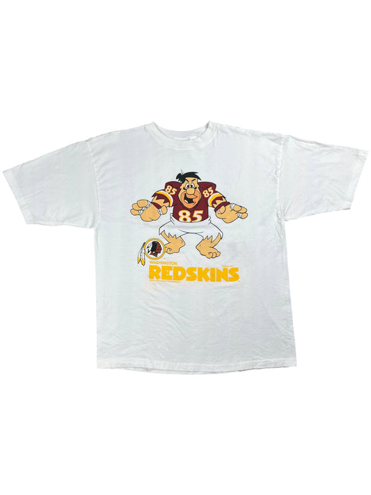 Vintage 1994 Washington Redskins Flintstones Fred break through tee (L)