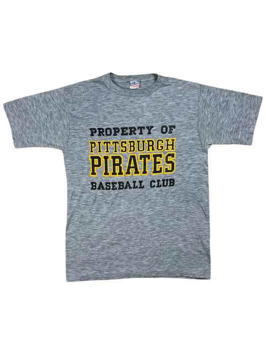 Vintage 80s Property of Pittsburgh Pirates Baseball Club YOUTH MLB tee (YXL)