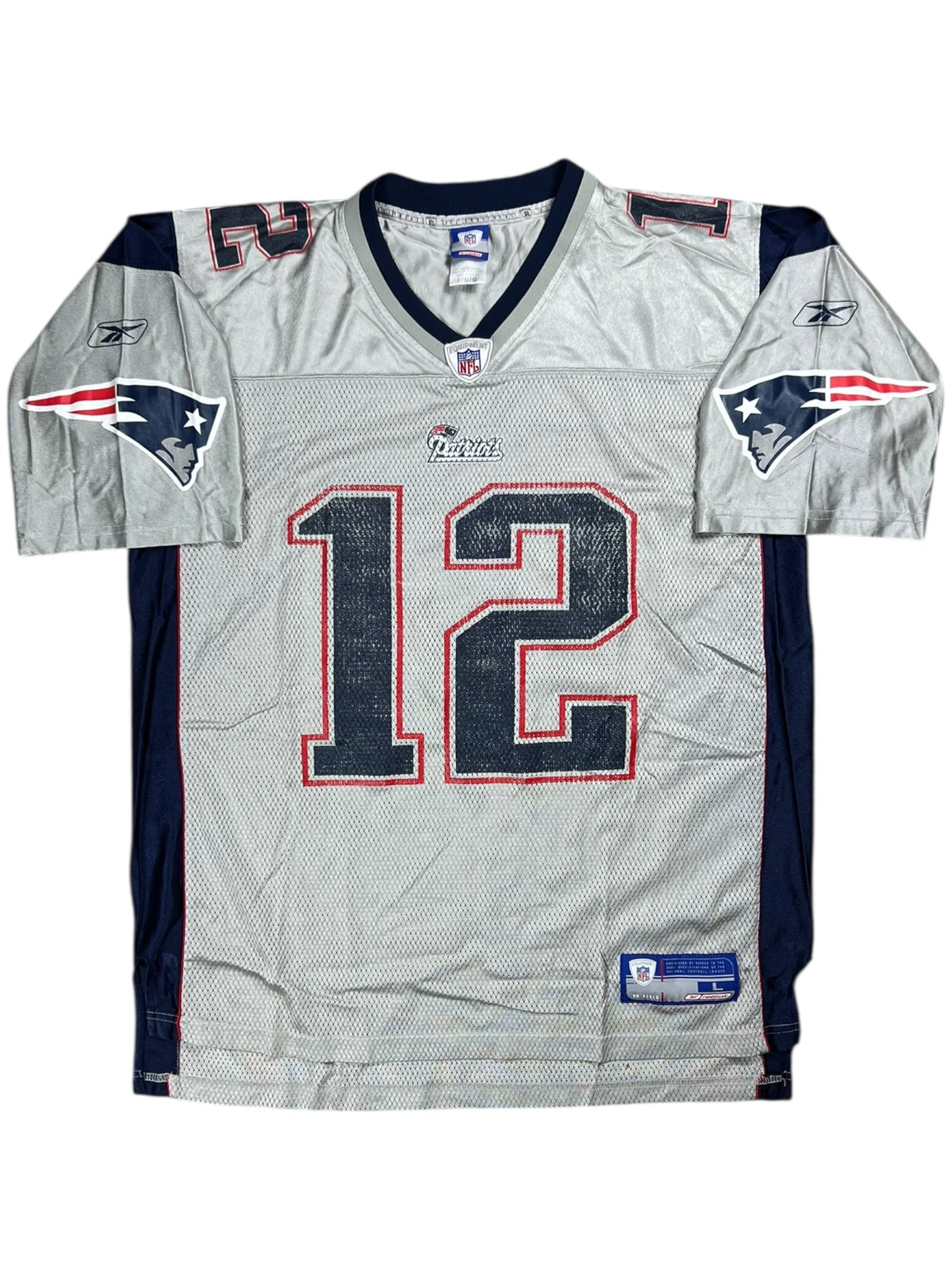 Vintage Y2K Reebok New England Patriots Tom Brady Alternate NFL football jersey (L)