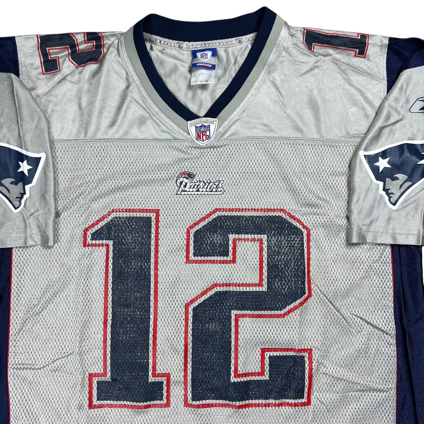 Vintage Y2K Reebok New England Patriots Tom Brady Alternate NFL football jersey (L)