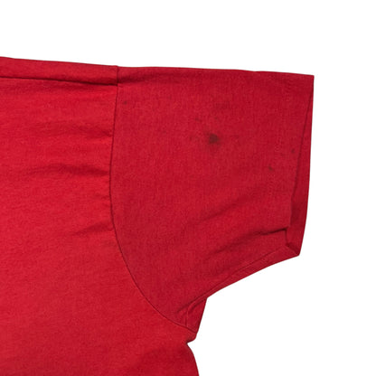 Vintage 80s New England Patriots old logo faded NFL tee (M)