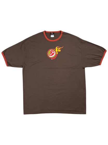 Vintage Y2K Hanes Beefy T steak promo shirt shirt ringer tee (XL)