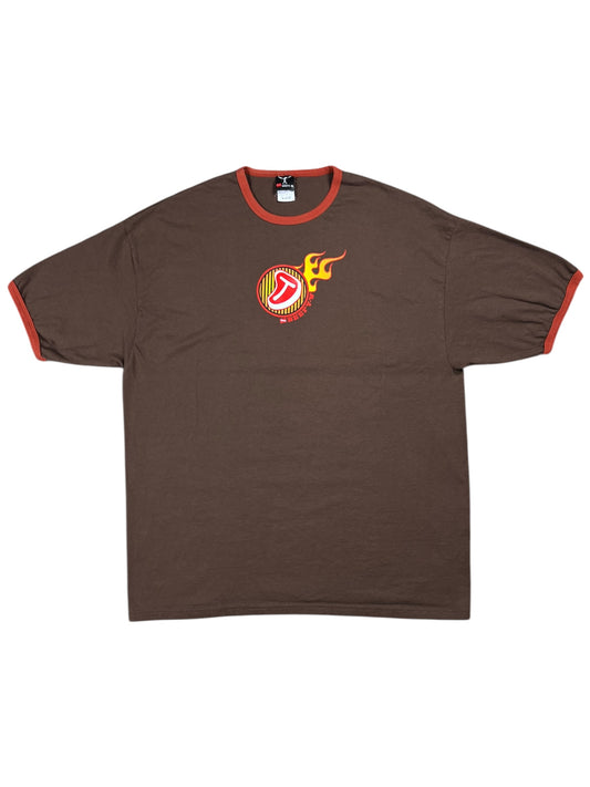 Vintage Y2K Hanes Beefy T steak promo shirt shirt ringer tee (XL)
