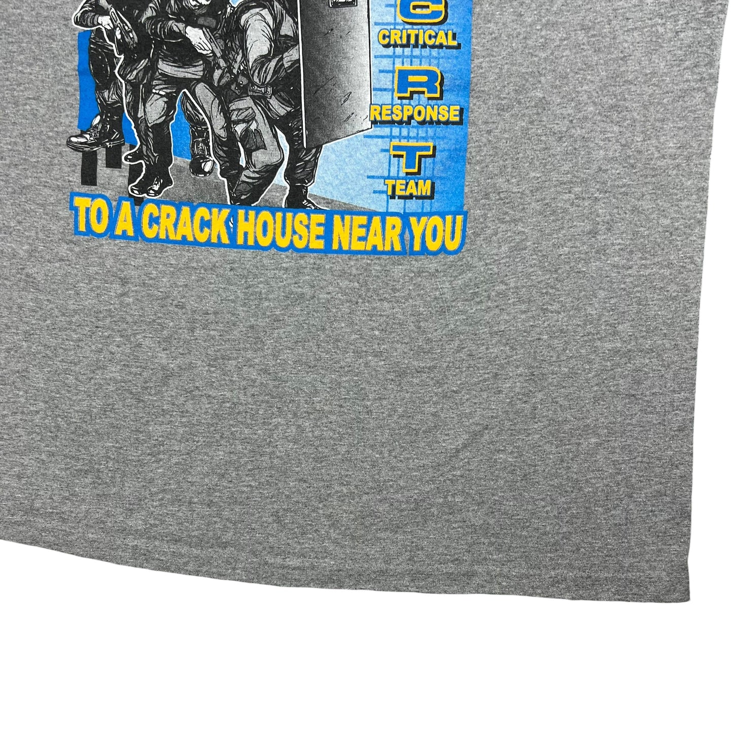 Vintage Y2K Coming soon to a Crackhouse near you Critical Response Team tee (XXL)