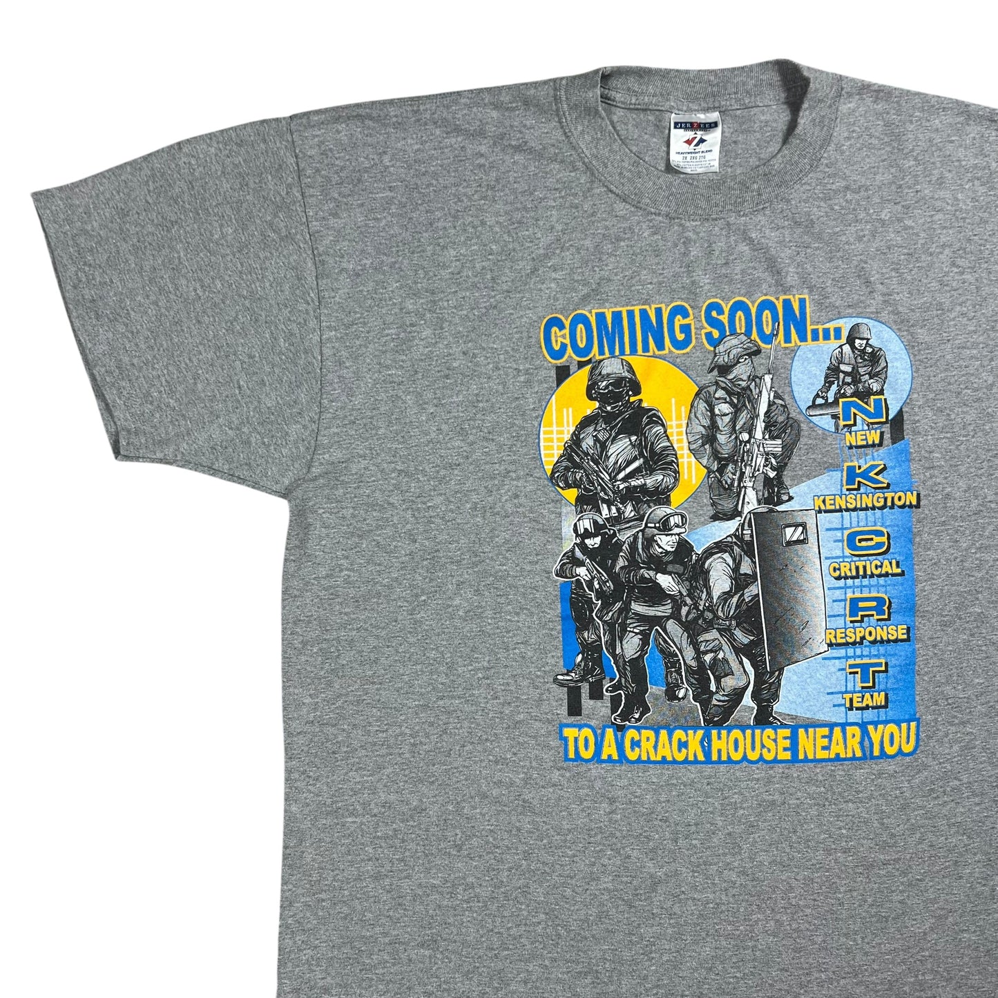Vintage Y2K Coming soon to a Crackhouse near you Critical Response Team tee (XXL)