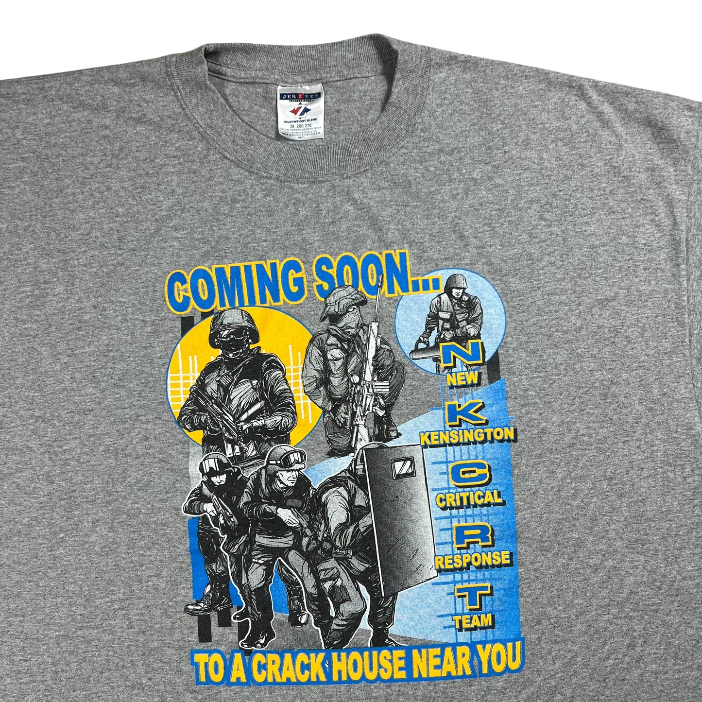 Vintage Y2K Coming soon to a Crackhouse near you Critical Response Team tee (XXL)