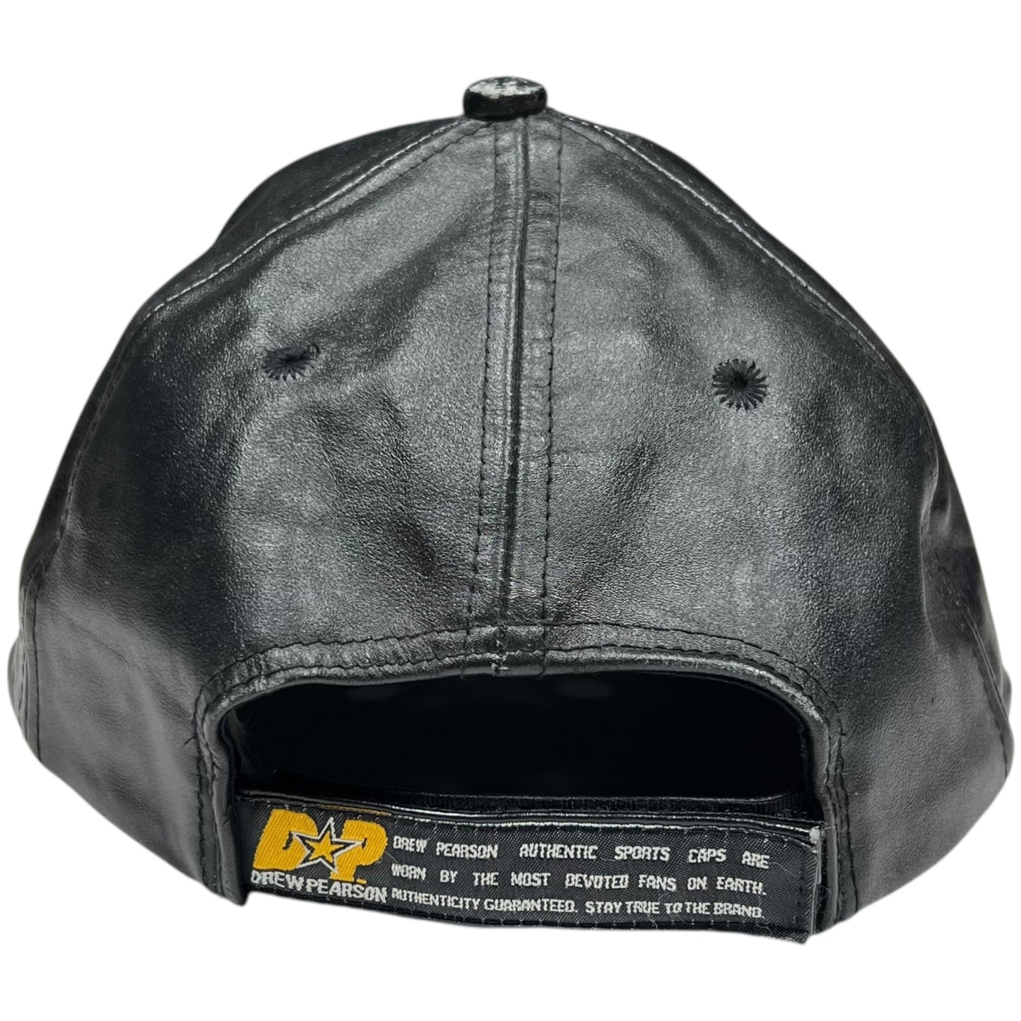 Vintage 90s Drew Pearson Baltimore Ravens faux leather StrapBack hat