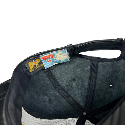 Vintage 90s Drew Pearson Baltimore Ravens faux leather StrapBack hat