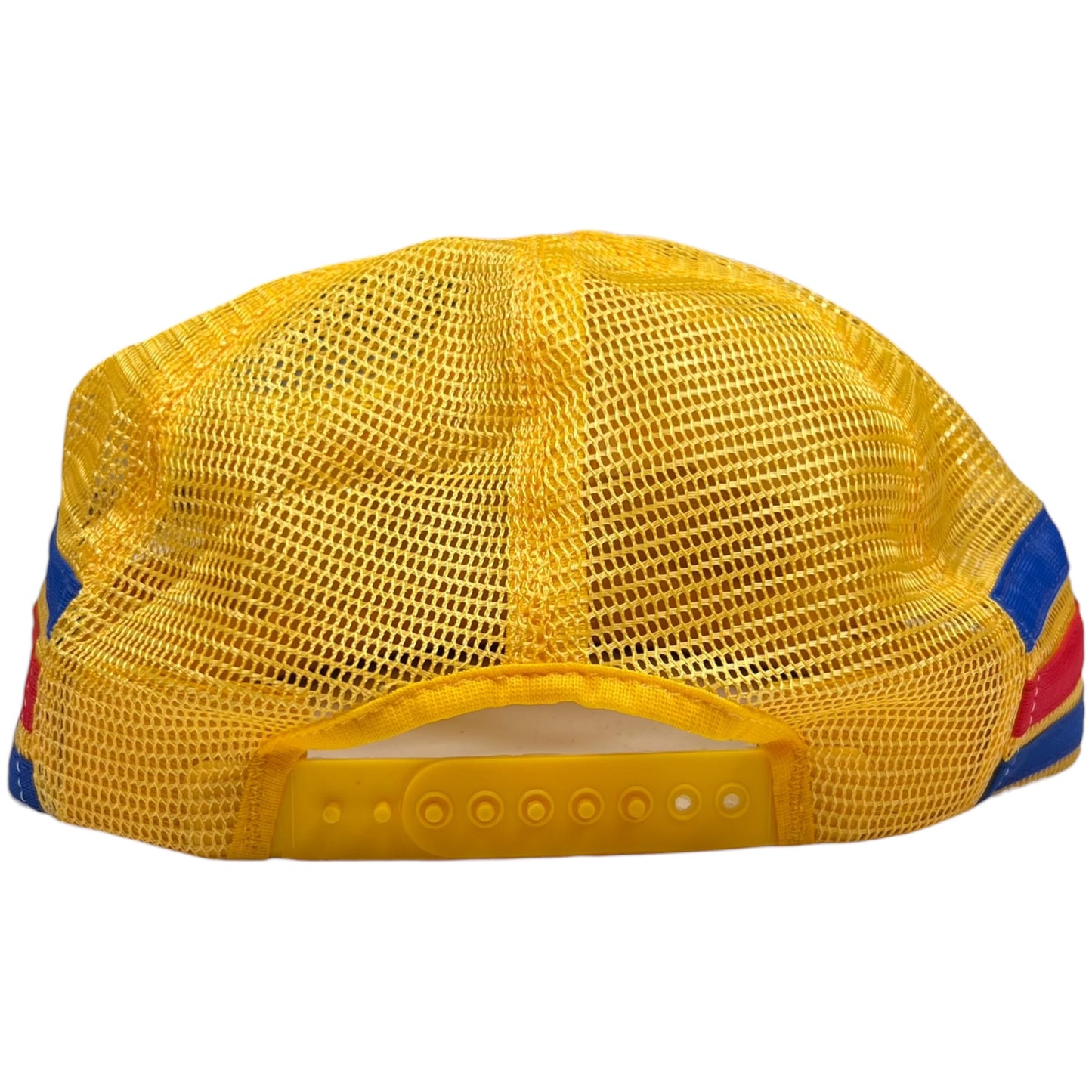 Vintage 80s NASCAR three stripe worn trucker SnapBack hat