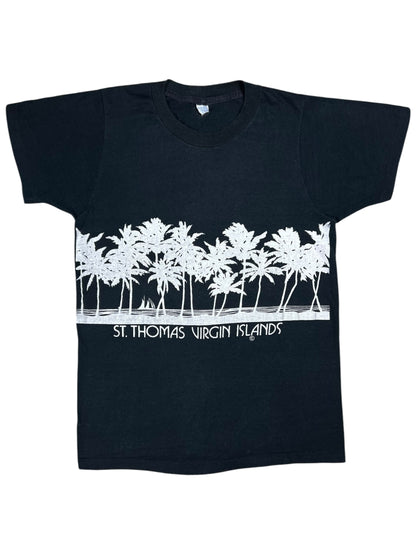 Vintage 1970s St. Thomas Virgin Islands palm trees tee (S)