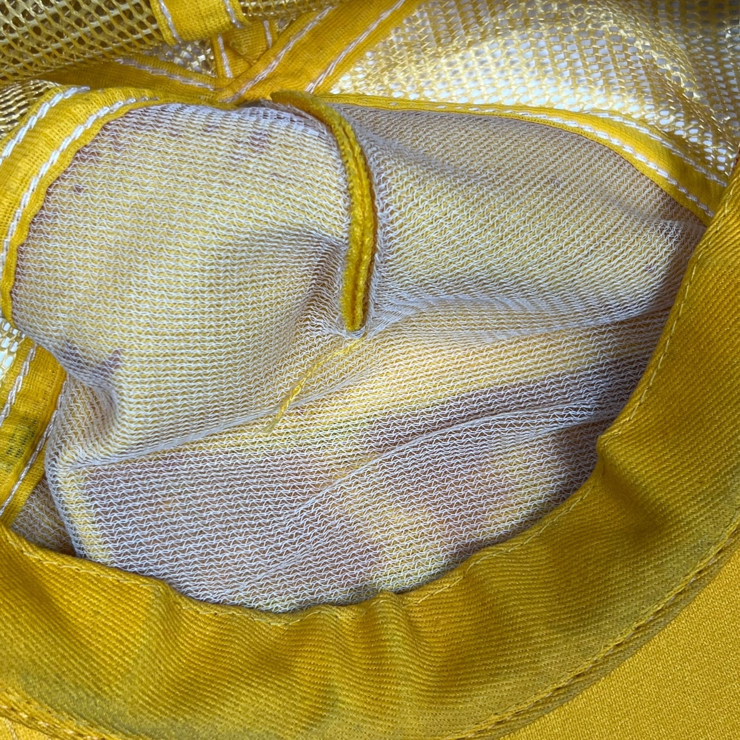 Vintage 80s NASCAR three stripe worn trucker SnapBack hat