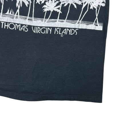 Vintage 1970s St. Thomas Virgin Islands palm trees tee (S)