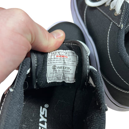 Y2K Heely’s Pro 20 The Original Wheeled Shoe Black White Sneakers (7M)