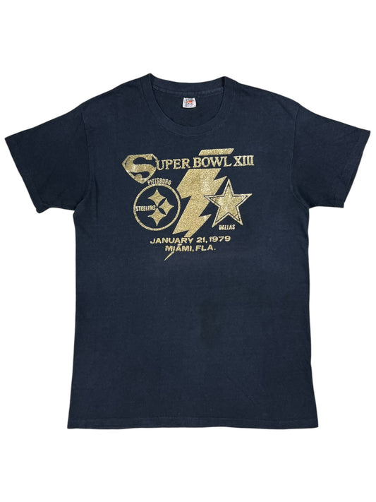 Vintage 1979 Hanes Pittsburgh Steelers Super Bowl XIII champs tee (M)