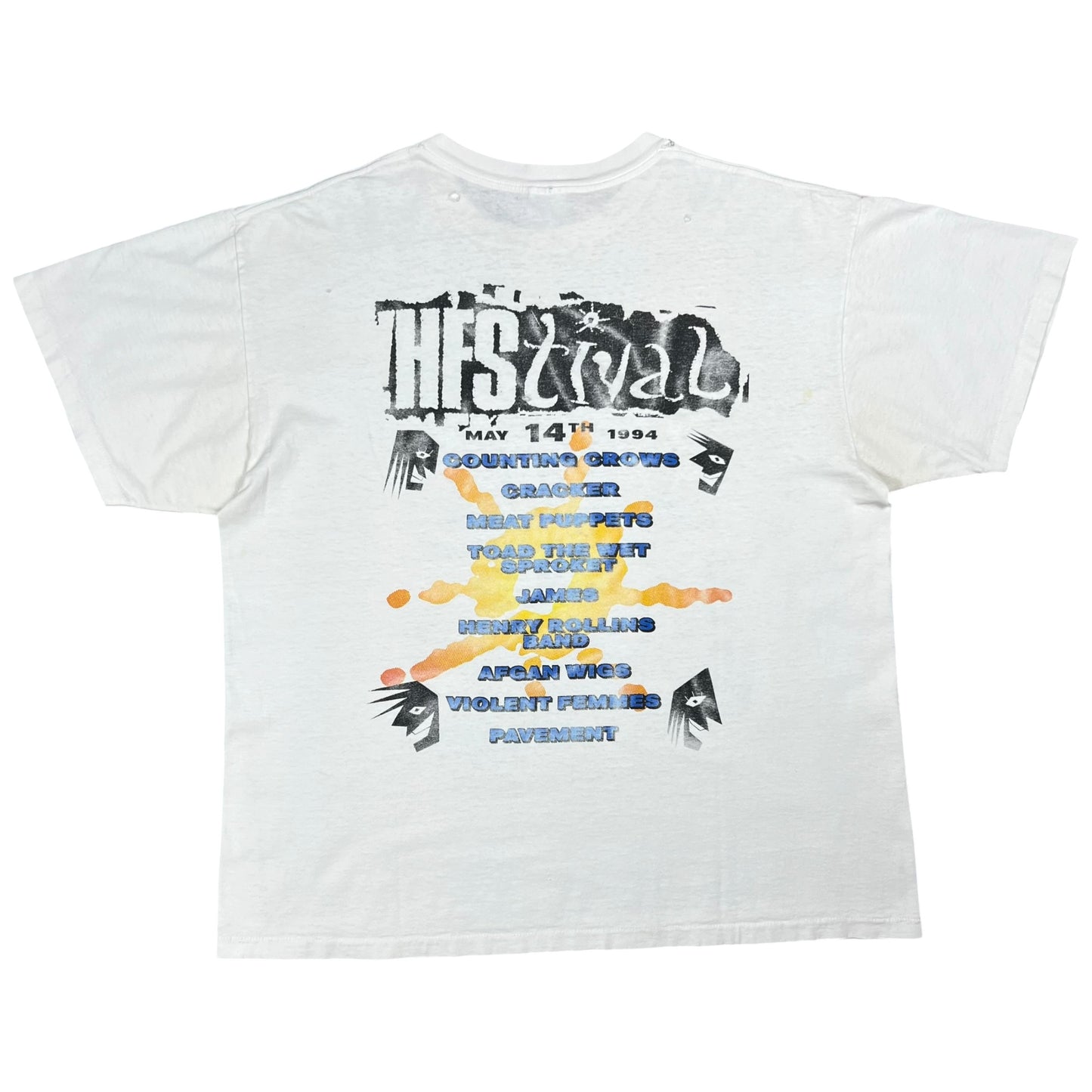 Vintage 1994 HFStival Meat Puppets Violent Femmes Pavement band tee (XL)