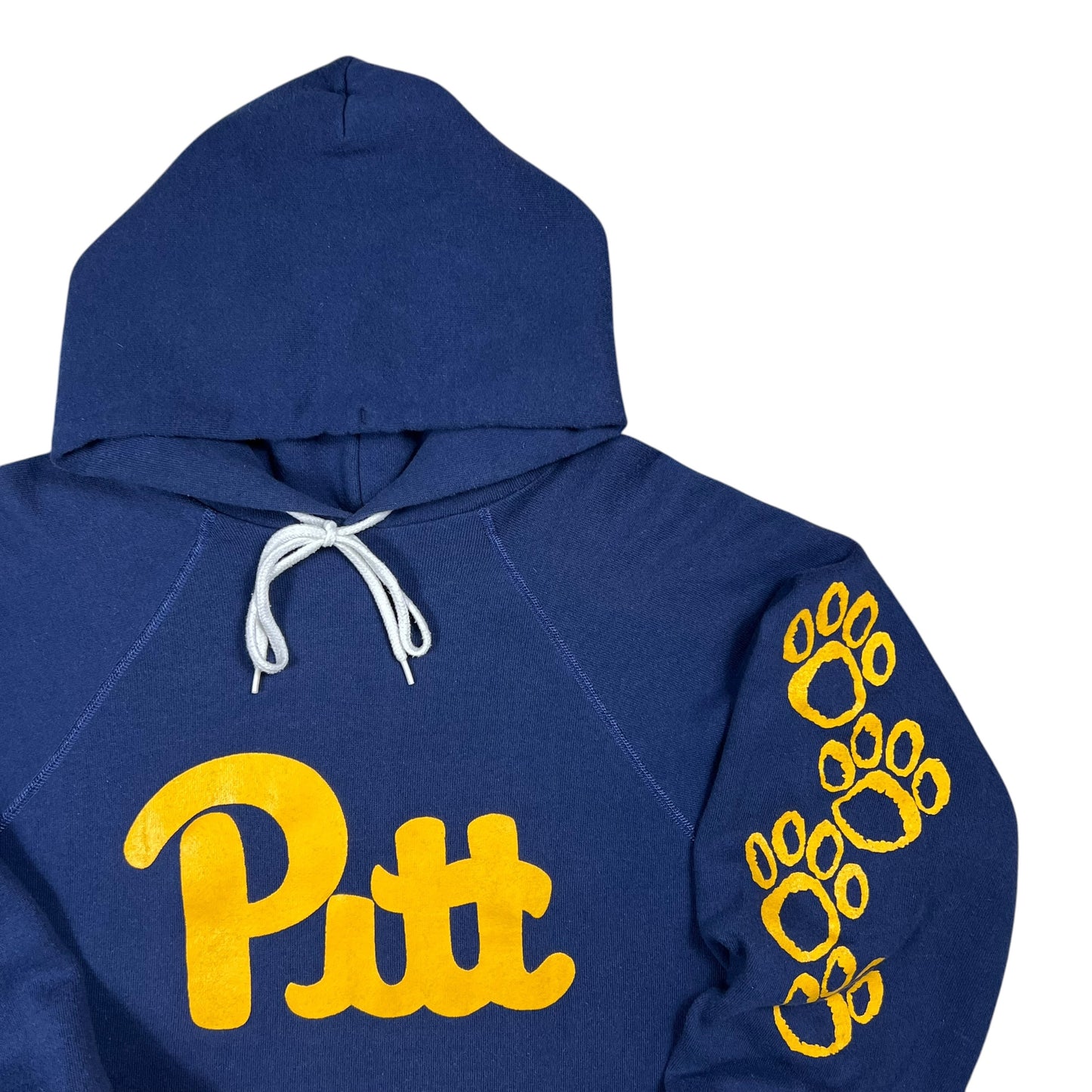 Vintage 80s Pitt Panthers University of Pittsburgh cropped hoodie (M/L)