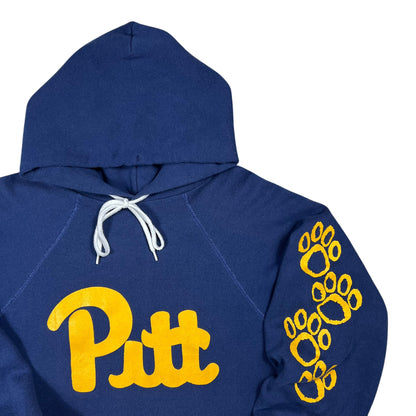 Vintage 80s Pitt Panthers University of Pittsburgh cropped hoodie (M/L)