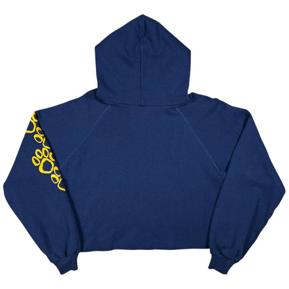 Vintage 80s Pitt Panthers University of Pittsburgh cropped hoodie (M/L)