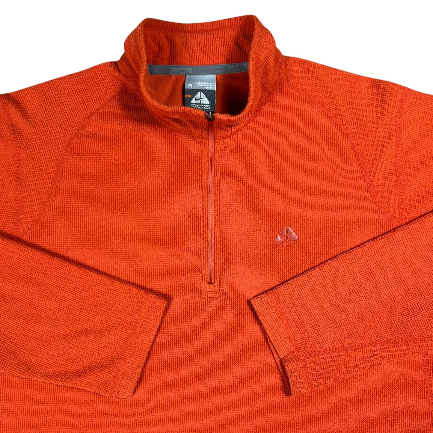 Vintage Y2K Nike ACG All Conditions Gear lightweight orange 1/4 zip (M)