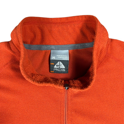 Vintage Y2K Nike ACG All Conditions Gear lightweight orange 1/4 zip (M)