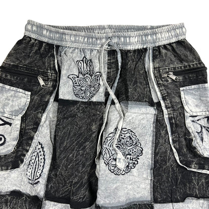 Y2K Cotton Patchwork Boho Hippie pants (M) DS NWT