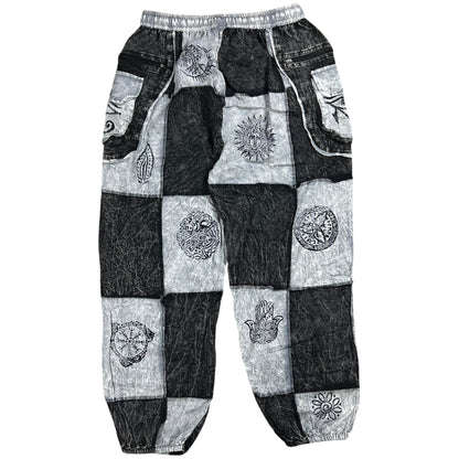 Y2K Cotton Patchwork Boho Hippie pants (M) DS NWT