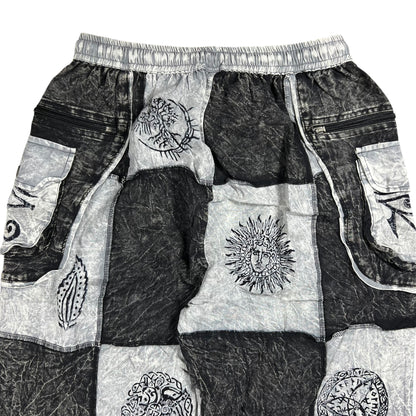 Y2K Cotton Patchwork Boho Hippie pants (M) DS NWT