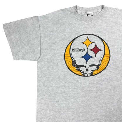 Vintage 90s Grateful Dead Pittsburgh Steelers Stealie band tee (XL)