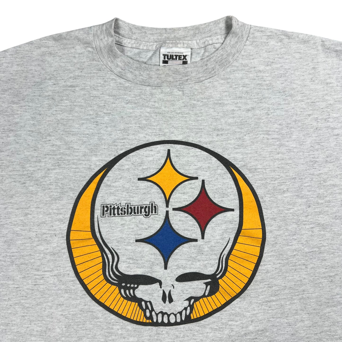 Vintage 90s Grateful Dead Pittsburgh Steelers Stealie band tee (XL)