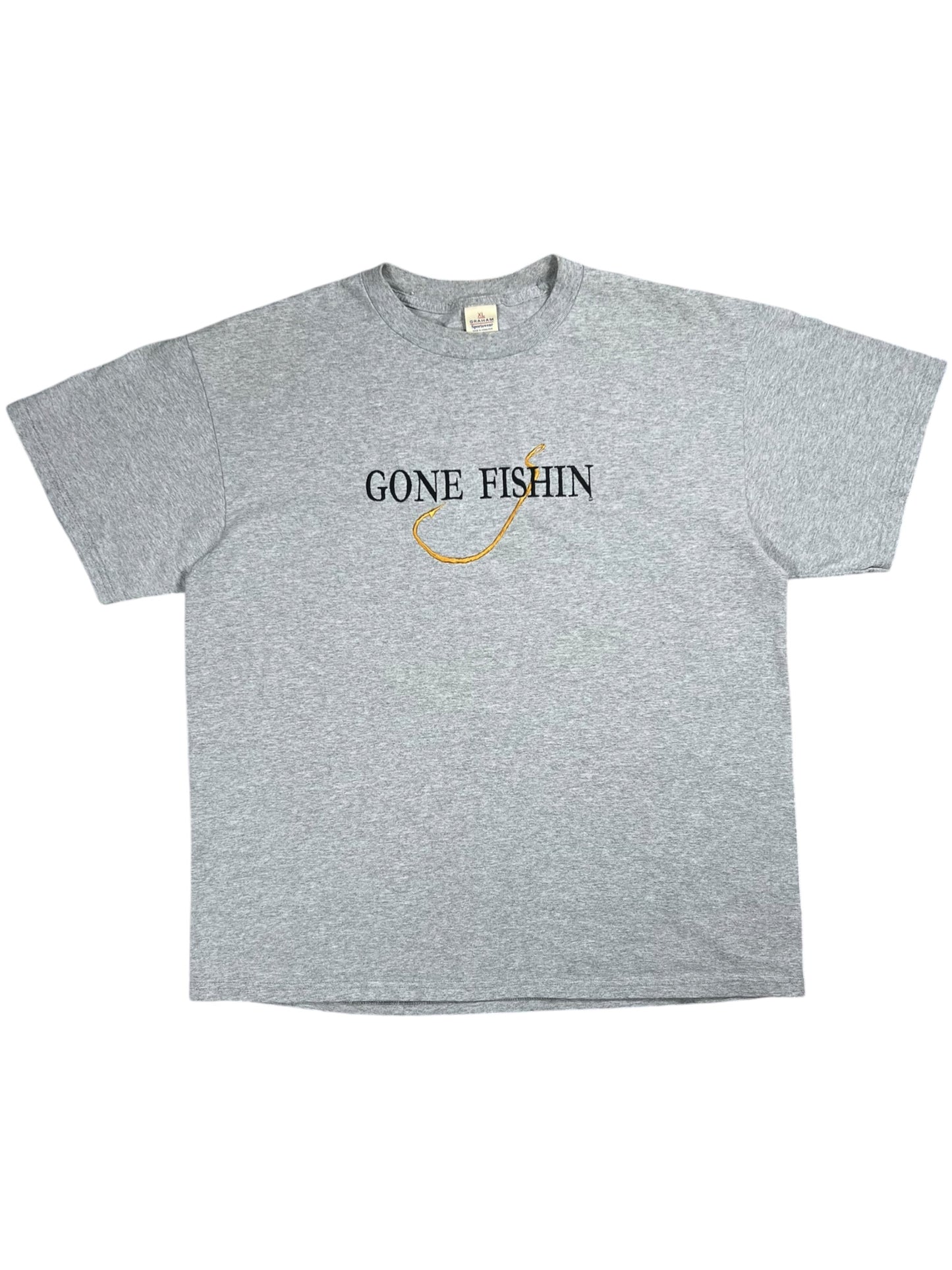 Vintage 90s GONE FISHIN fishing tee (XL)