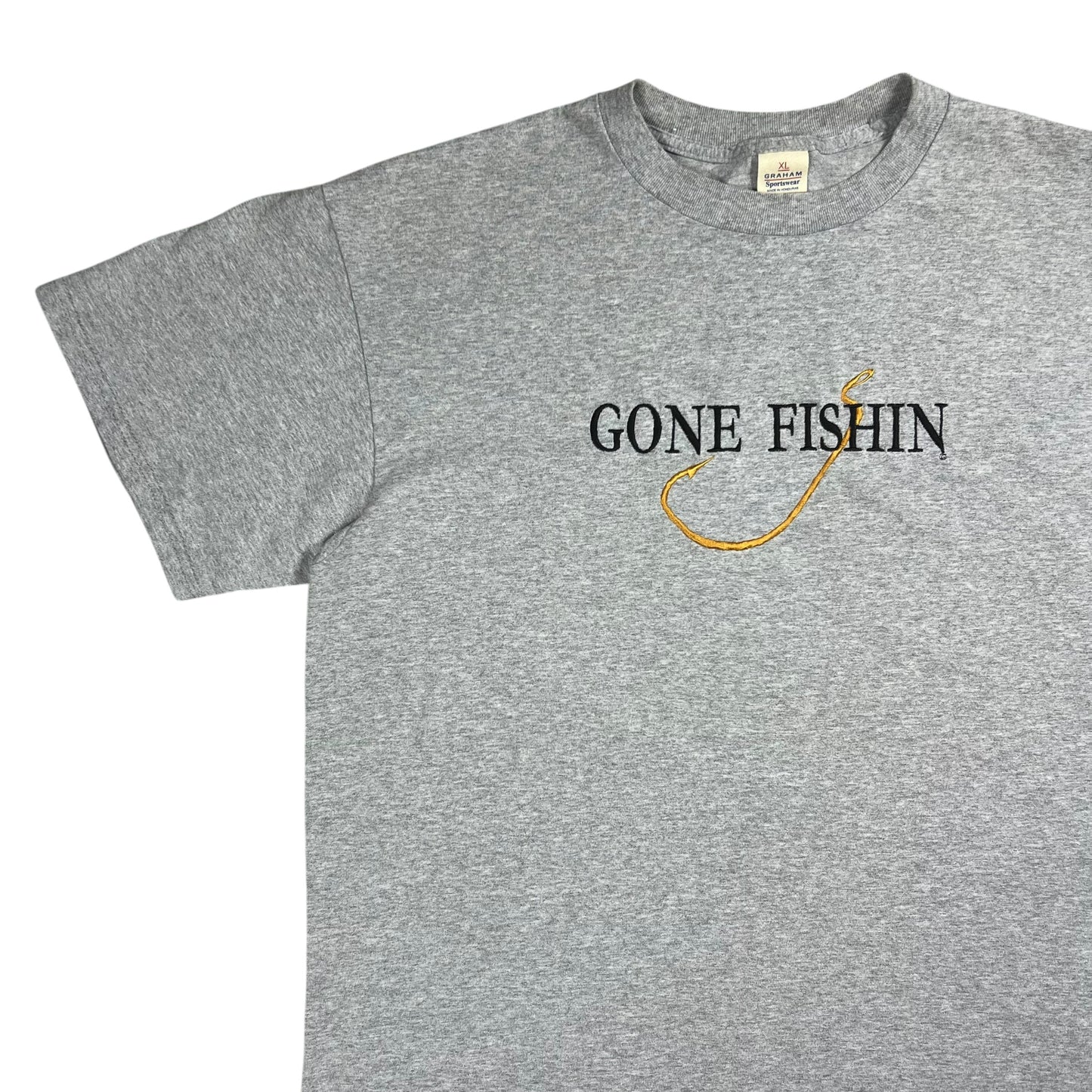 Vintage 90s GONE FISHIN fishing tee (XL)