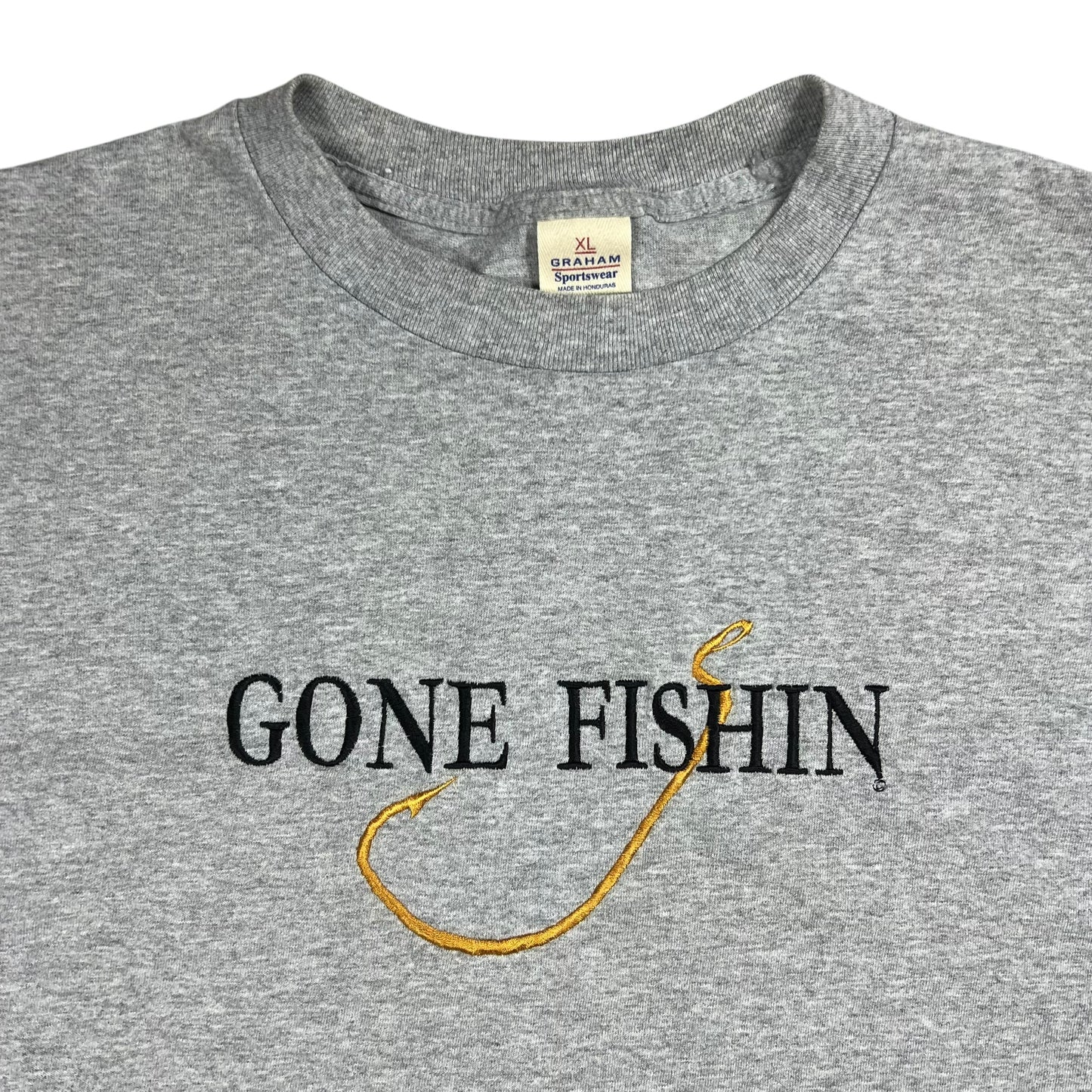 Vintage 90s GONE FISHIN fishing tee (XL)