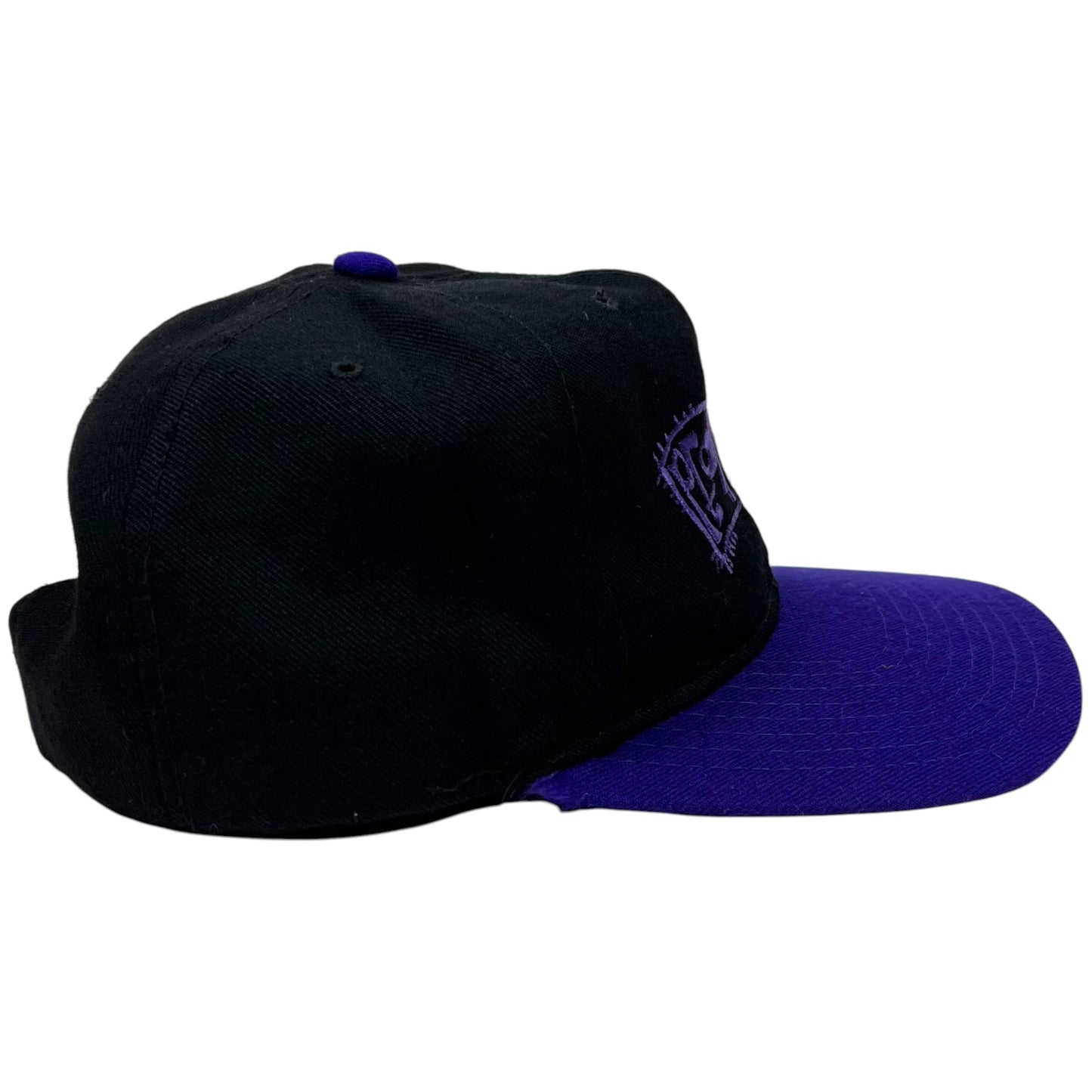 Vintage 90s Pearl Jam two tone wool black purple blend band SnapBack