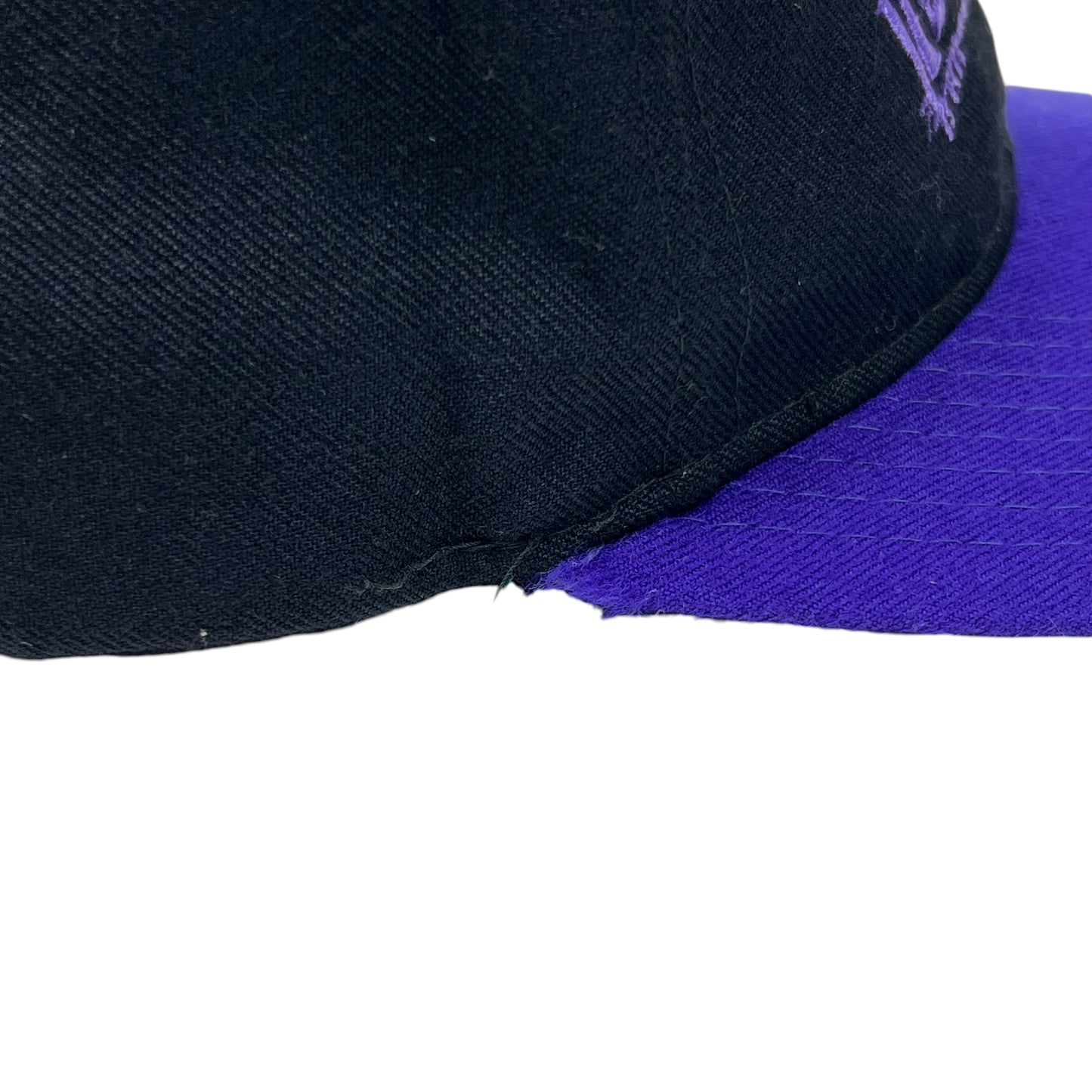 Vintage 90s Pearl Jam two tone wool black purple blend band SnapBack