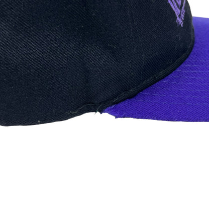 Vintage 90s Pearl Jam two tone wool black purple blend band SnapBack