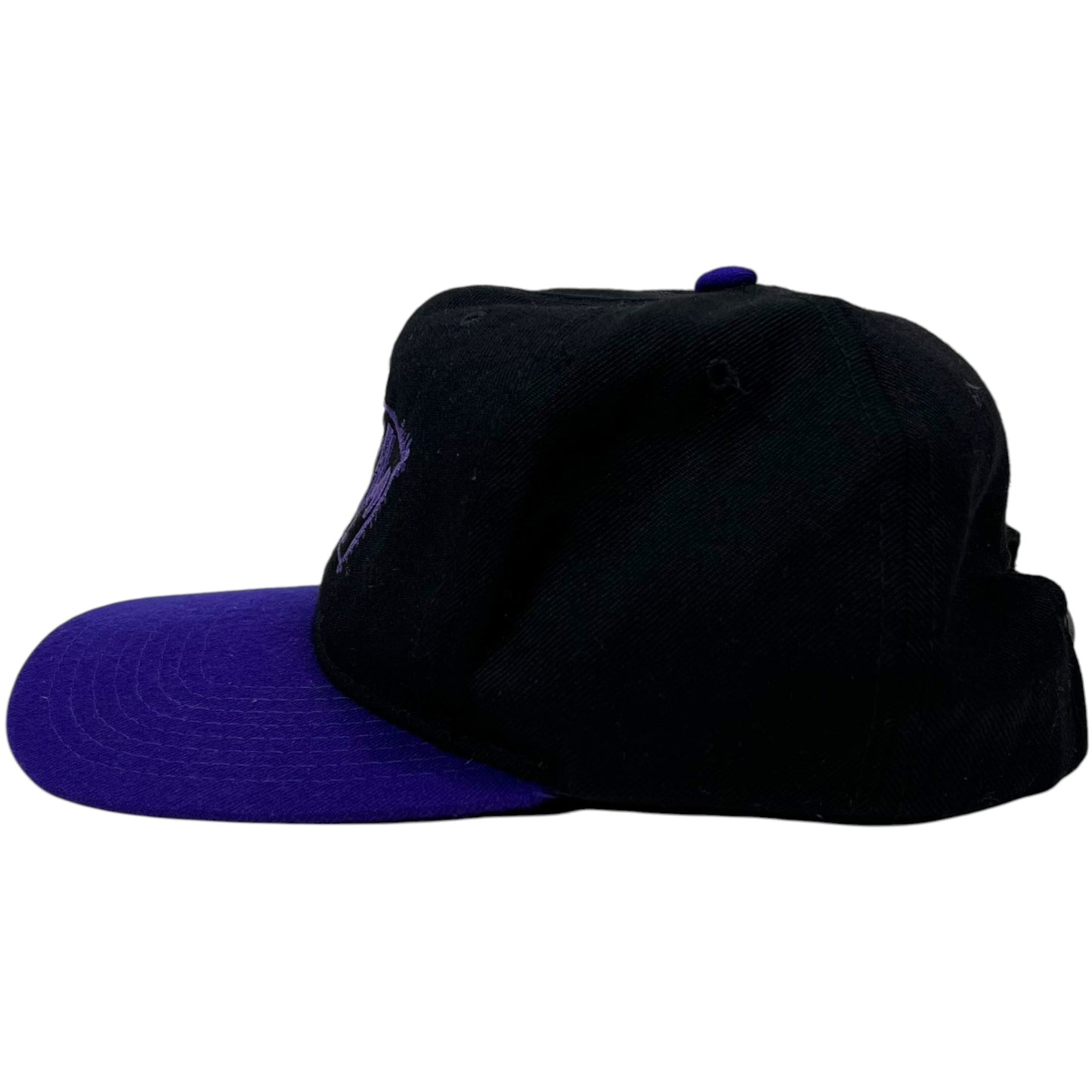 Vintage 90s Pearl Jam two tone wool black purple blend band SnapBack
