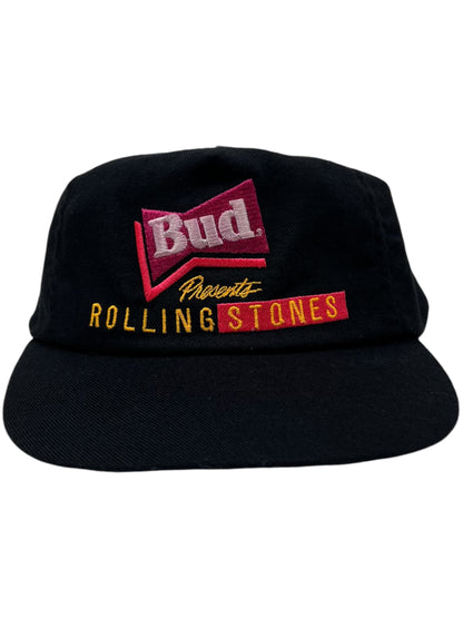 Vintage 90s Budweiser presents The Rolling Stones band SnapBack