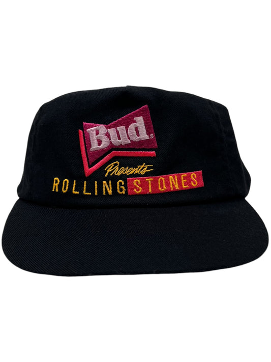Vintage 90s Budweiser presents The Rolling Stones band SnapBack