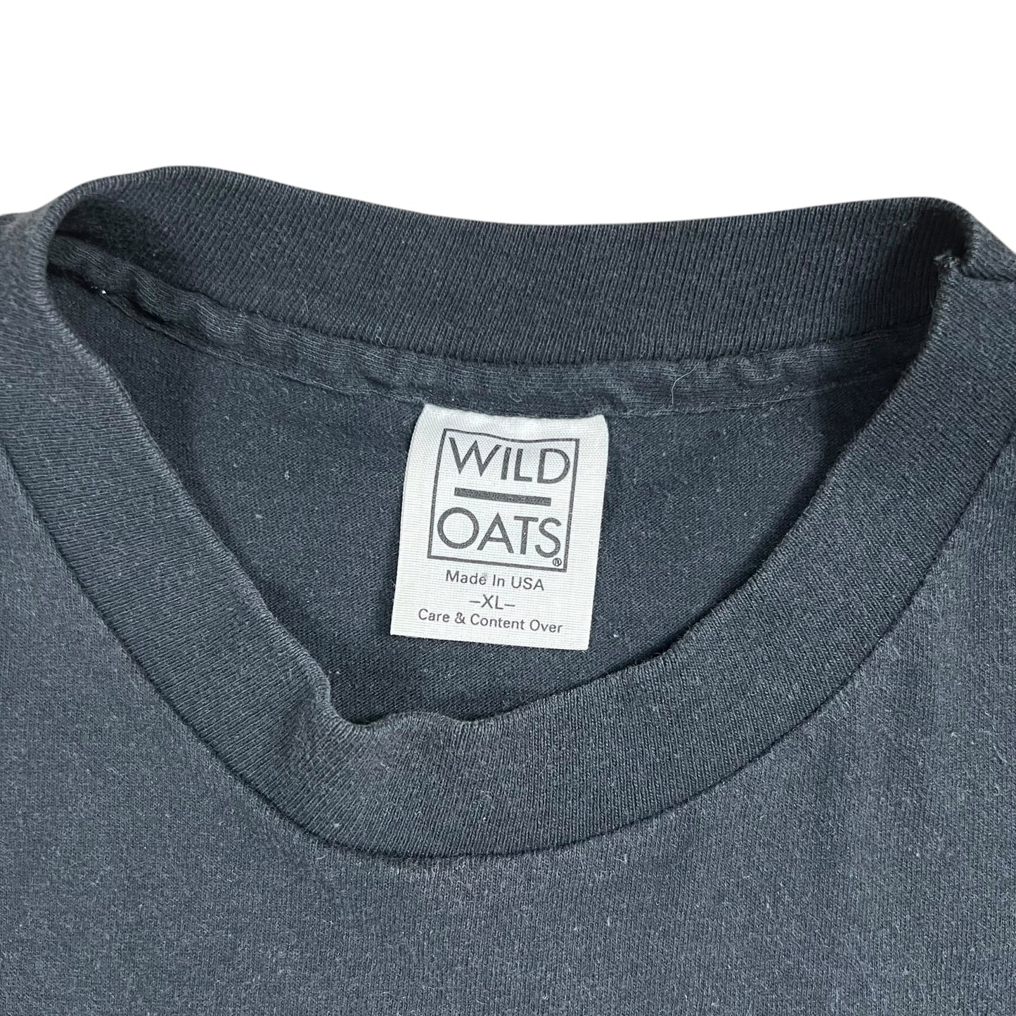 Vintage 1993 Wild Oats Grateful Dead Skull Weed Rasta Marijuana faded tee (XL)
