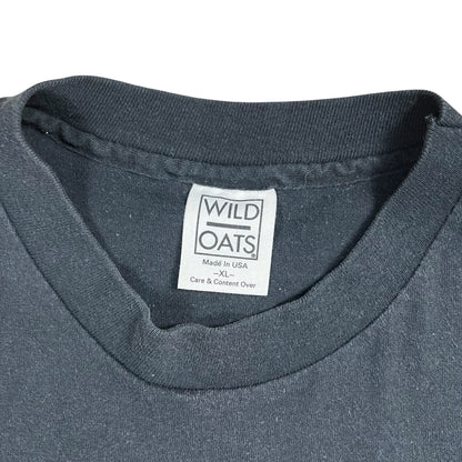 Vintage 1993 Wild Oats Grateful Dead Skull Weed Rasta Marijuana faded tee (XL)