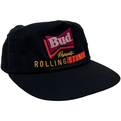Vintage 90s Budweiser presents The Rolling Stones band SnapBack