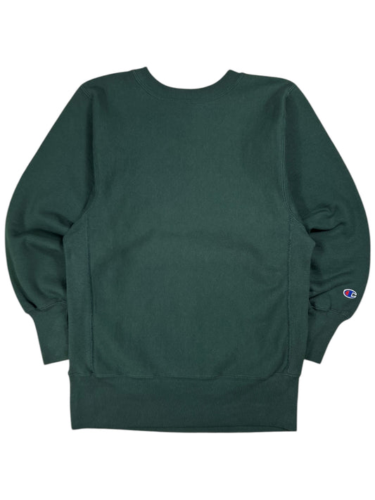 Vintage 90s Champion reverse weave green blank crewneck (S)