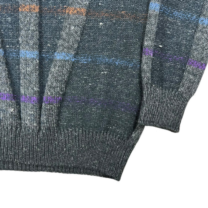 Vintage 90s Damon abstract wool acrylic geometric sweater (M)