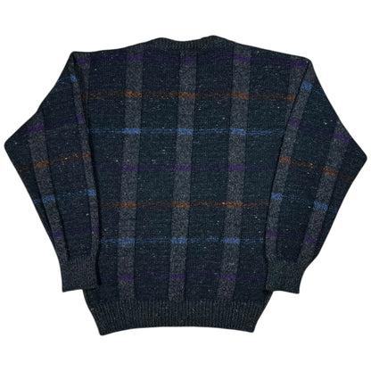Vintage 90s Damon abstract wool acrylic geometric sweater (M)