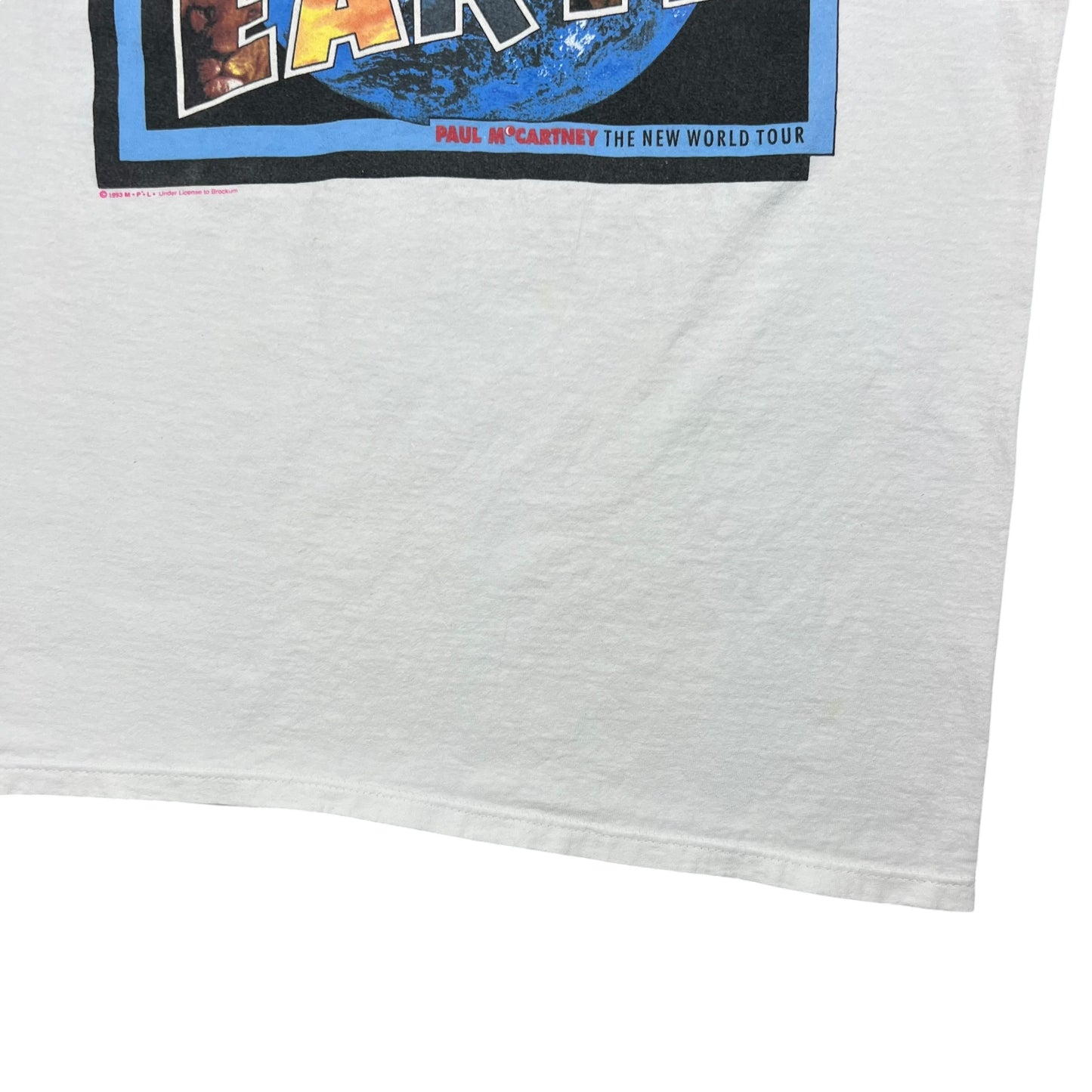 Vintage 1993 Paul McCartney Greetings From Planet Earth Band tee (L/XL)