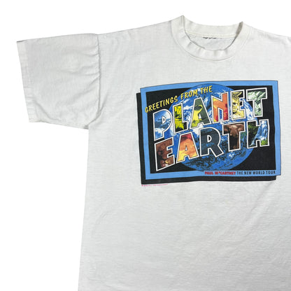 Vintage 1993 Paul McCartney Greetings From Planet Earth Band tee (L/XL)