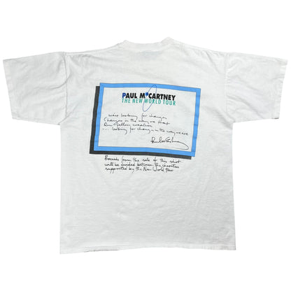Vintage 1993 Paul McCartney Greetings From Planet Earth Band tee (L/XL)